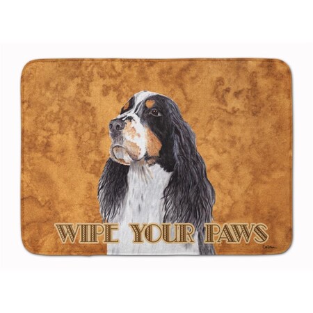 Carolines Treasures Springer Spaniel Wipe your Paws Machine Washable Memory Foam Mat SC9134RUG